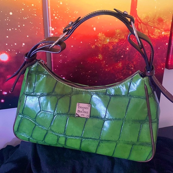 Dooney & Bourke Handbags - Dooney & Bourke Crocodile-Style Hobo Bag